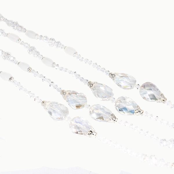 Lazo de boda artesanal de cristal cortado