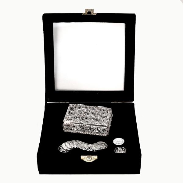 ARRAS DE BODA (KIT PREMIUM) PLATA