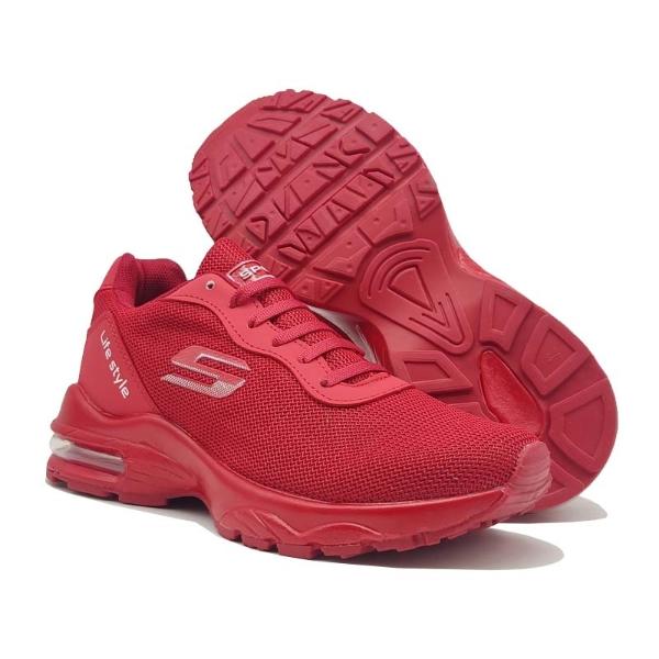 Tenis Spook 1040 Rojos Mujer Gym Ejercicio Válvula Running Deportivos