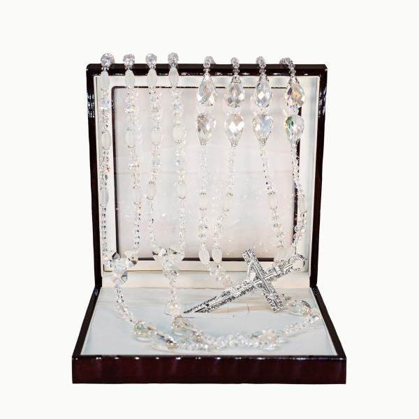 Lazo de boda artesanal de cristal cortado