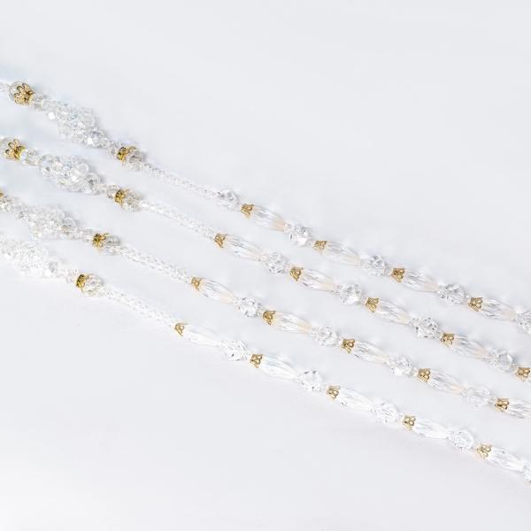 Lazo de boda artesanal de cristal cortado