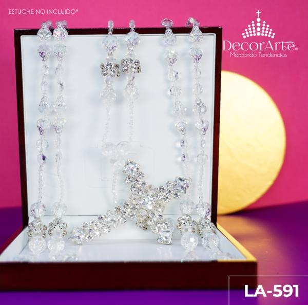 Lazo de boda artesanal de cristal cortado