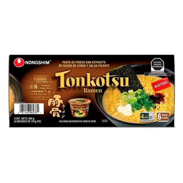 Nongshim Tonkotsu Ramen 6 pzas de 101 g