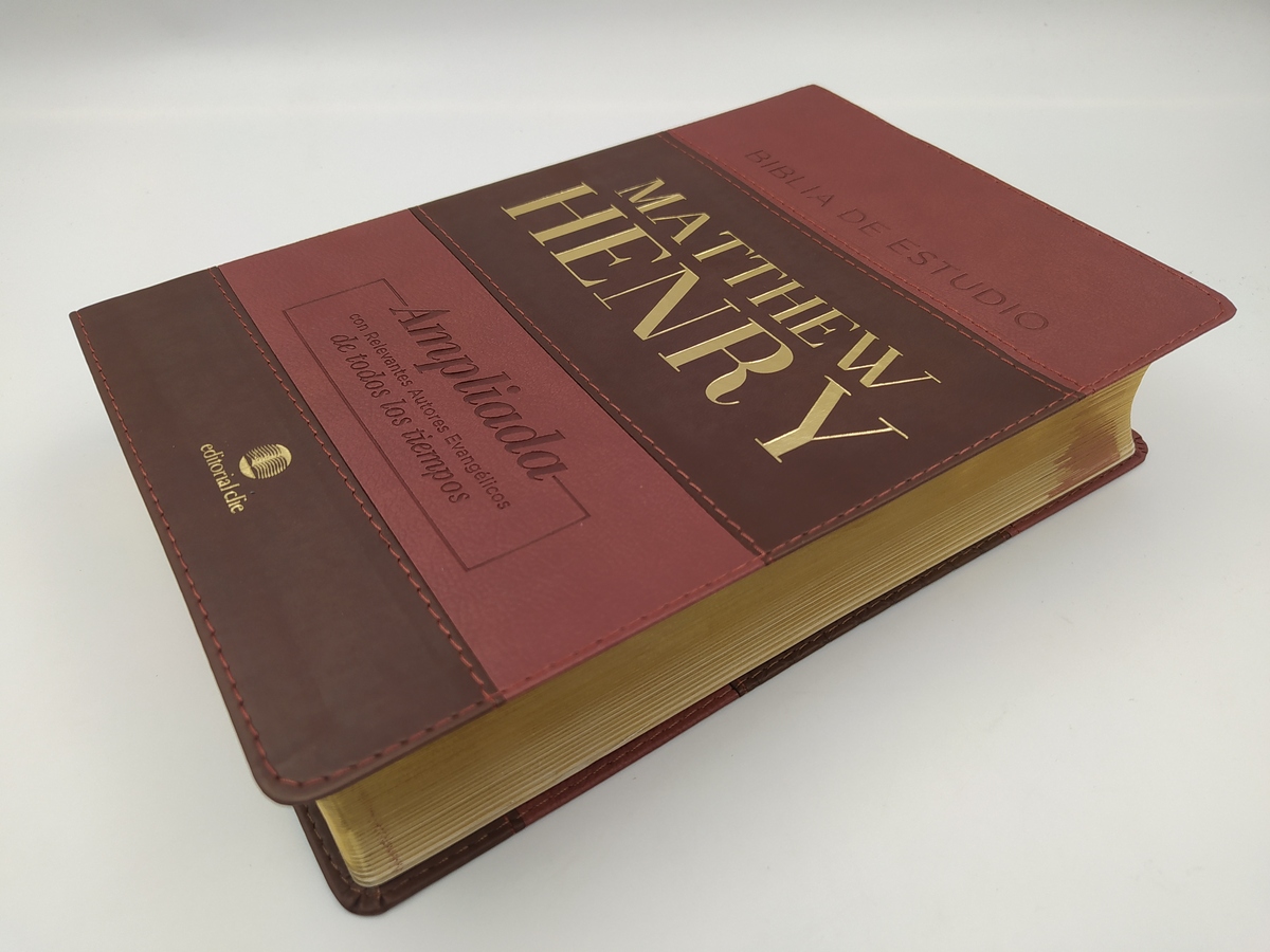 Biblia Rvr De Estudio Matthew Henry, Leathersoft, Clásica