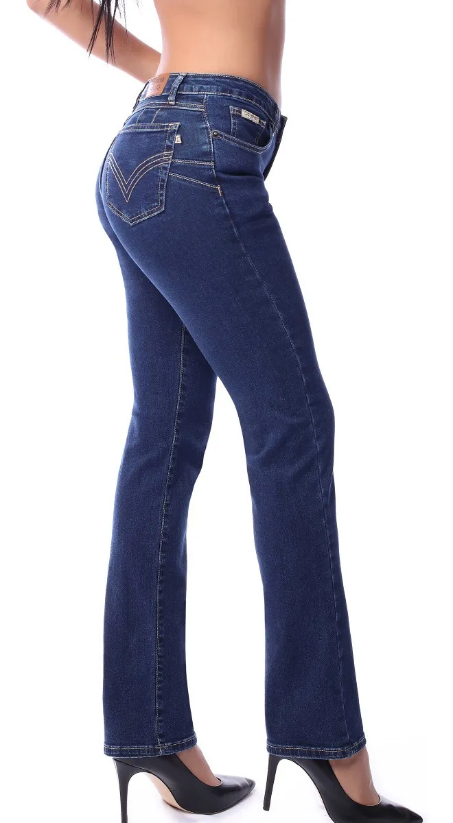 Jeans Dayana Mezclilla Stretch Cintura Alta 009
