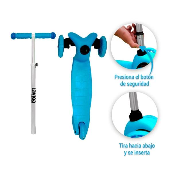 Scooter Patín Del Diablo Con Luces Led Para Niños Y Niñas