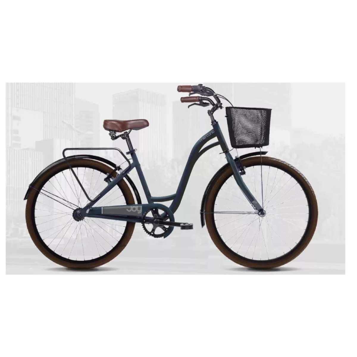BICICLETA MERCURIO COMFORT JOY R26 C/CANASTILLA AZUL ENDY16