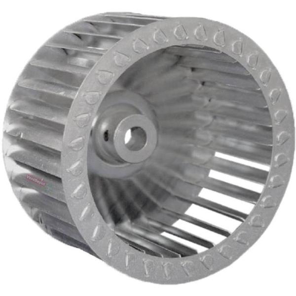 Rotor Jaula de Ardilla MXUPO-001-2 6 14" Diámetro 3 12"Altura 58" Diámetro Flecha Giro CW Lámina Galvanizada TurbinePro