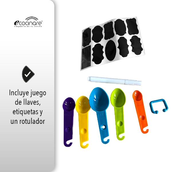 Set De Recipientes Herméticos De 42 Piezas Con Tapa