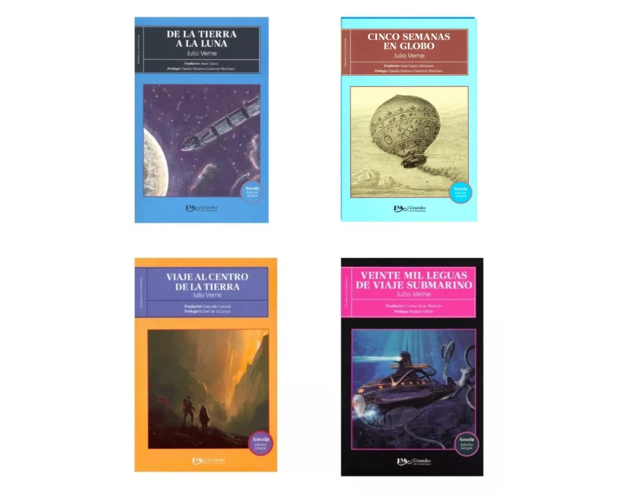 Coleccion De 4 Libros Imprescindibles De Julio Verne Novela