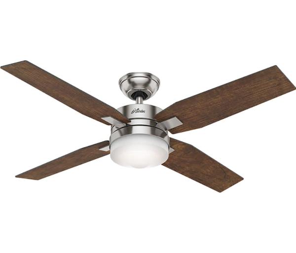 Ventilador De Techo Hunter 59207 Mercado 50" 4 Aspas C/luz