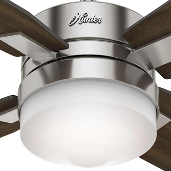 Ventilador De Techo Hunter 59207 Mercado 50" 4 Aspas C/luz