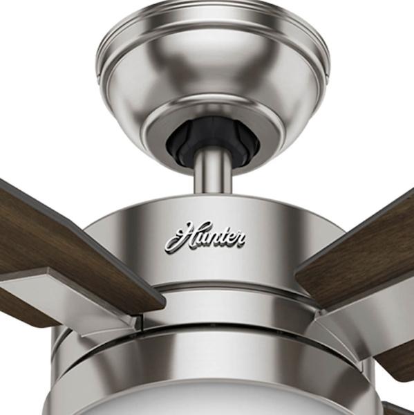Ventilador De Techo Hunter 59207 Mercado 50" 4 Aspas C/luz