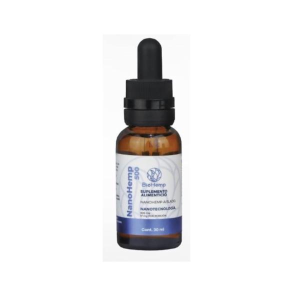 SUPLEMENTO ALIMENTICIO NANO HEMP 500 Mg 30 ML