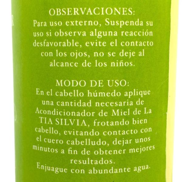 Acondicionador Miel Coco Queratina 500 ml Tía Silvia 