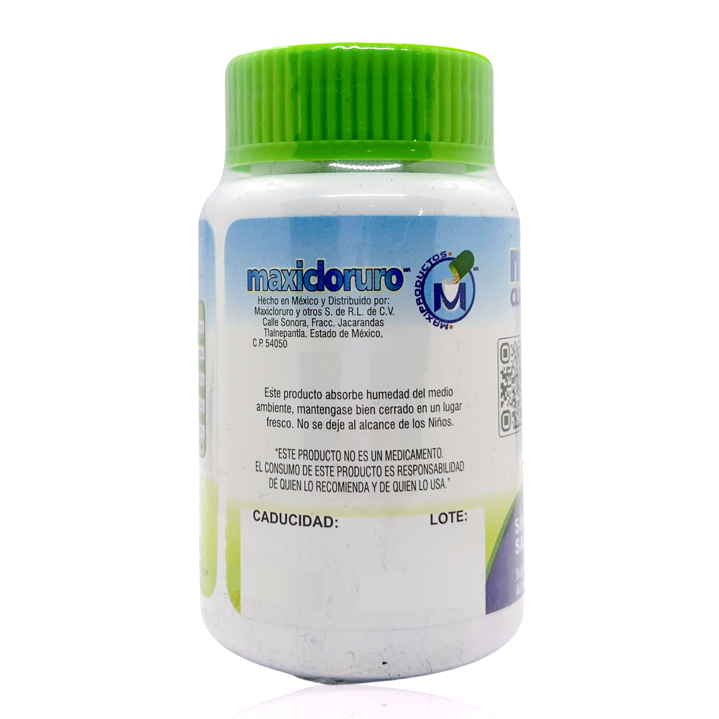 Cloruro De Magnesio 100 Cápsulas De 500 Mg Maxicloruro. 