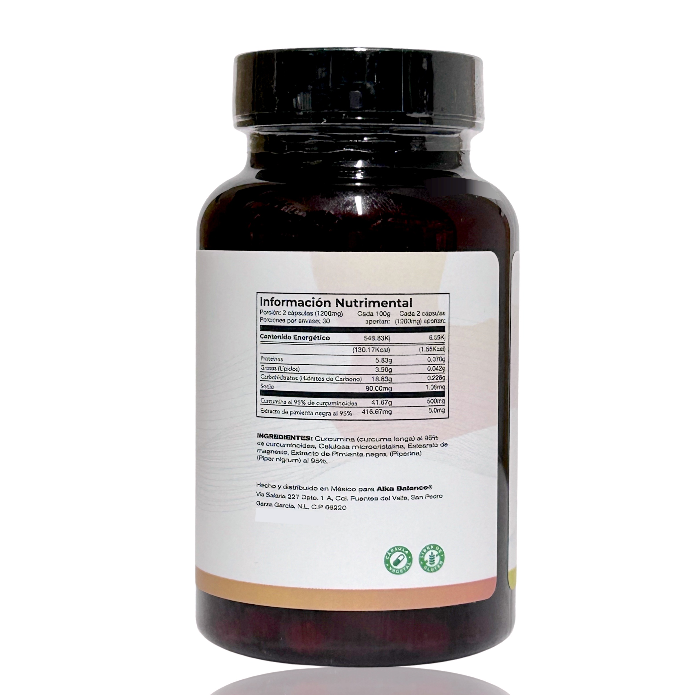 Curcumina Cúrcuma y Pimienta 60 cápsulas 