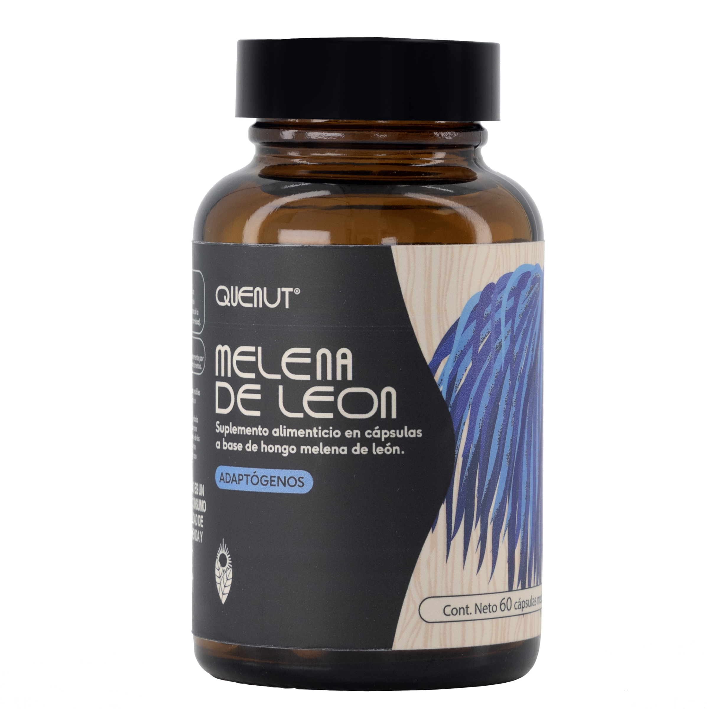 Hongo Melena de León 60 cápsulas veganas Quenut Lion's Mane 