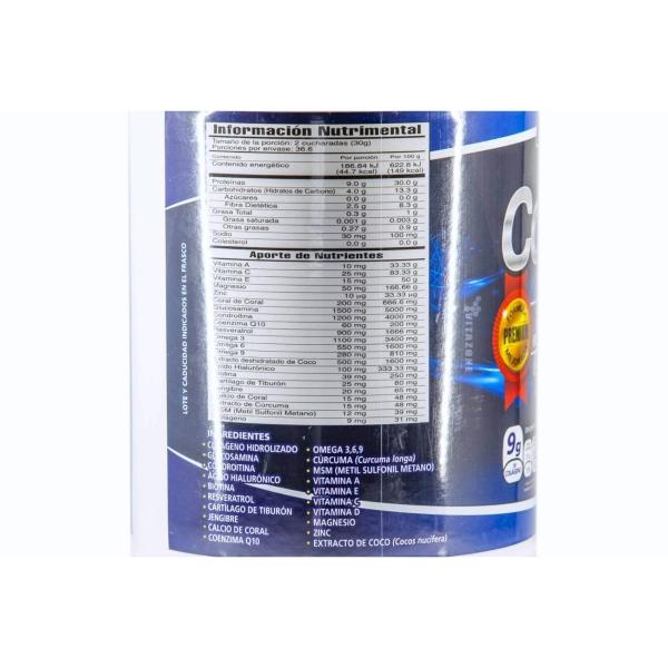 Colágeno Hidrolizado Glucosamina Biotina Coco 1.1 kg 