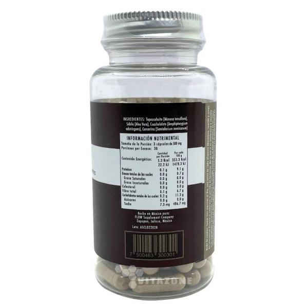 Cuachalalate Cancerina Sábila Tepezcohuite 90 cáps Astro 