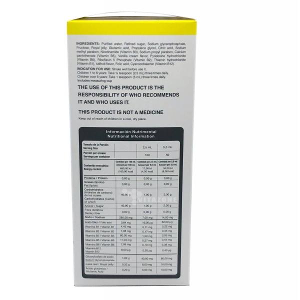 Actikroll para niños glutamico jalea real vitaminas 250 ml 