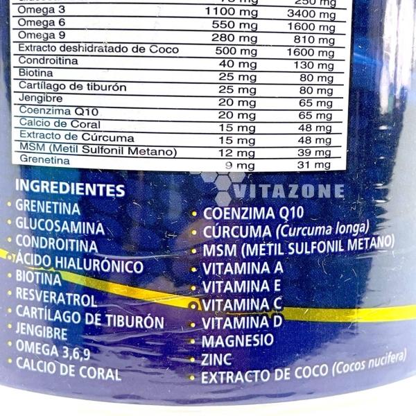 Grenetina Hidrolizada Biotina AHA Glucosamina Coco 1.1 kg 