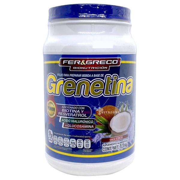 Grenetina Hidrolizada Biotina AHA Glucosamina Coco 1.1 kg 