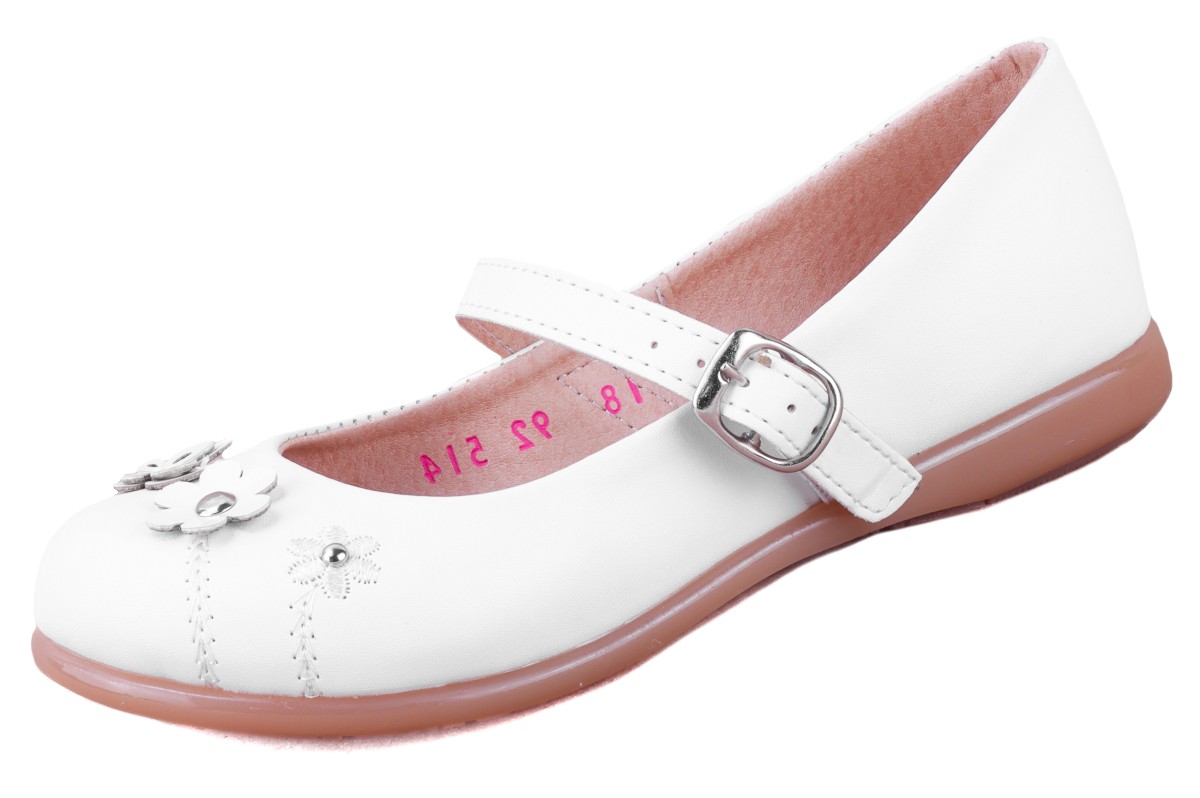 Zapato Niña Comunión Bautizo Zapatilla Blanca Moda 92-514-b (12.0 - 21.5)