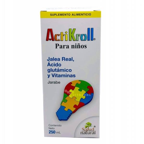 Actikroll para niños glutamico jalea real vitaminas 250 ml 