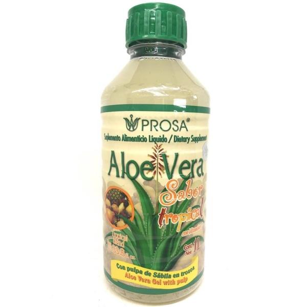 Aloe Vera Líquido Sabor Tropical 1 Lt Prosa. 