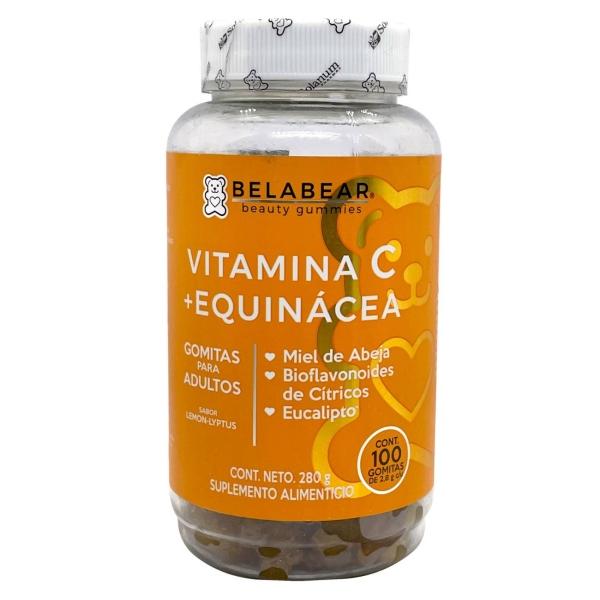 Vitamina C + Equinácea 100 gomitas Belabear Sabor Lemon-lyptus 