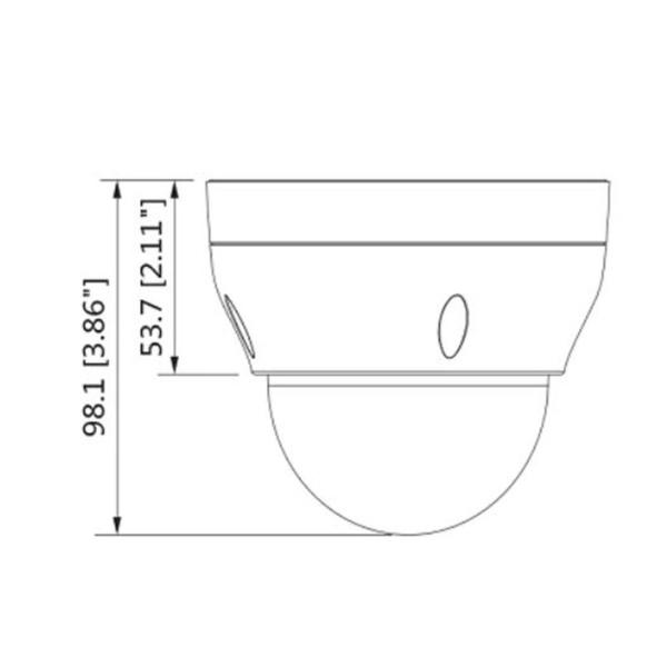 Cámara tipo domo IP DAHUA EZIP D2B40-ZS 4m Lente Motorizado de 2.8-12 mm IR 30 Mts Exterior IP67
