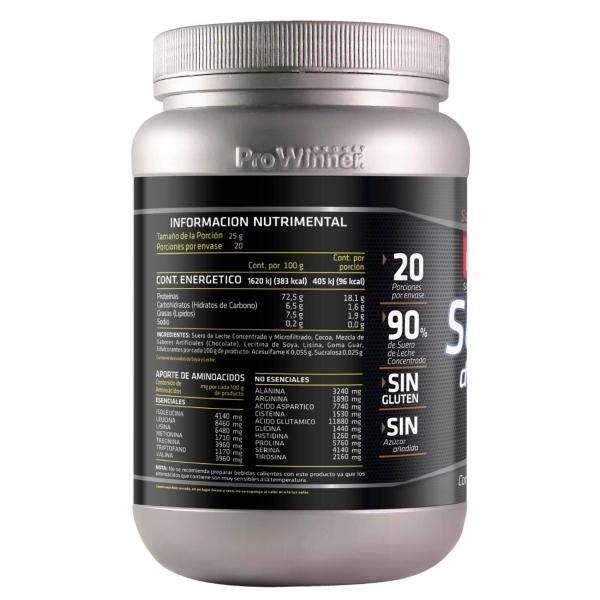 Suero de Leche (Whey Protein) Chocolate 500 g ProWinner 