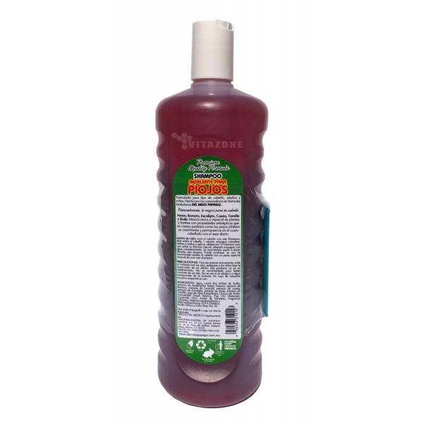 Shampoo repelente de Piojos 1100 Ml Indio Papago. 