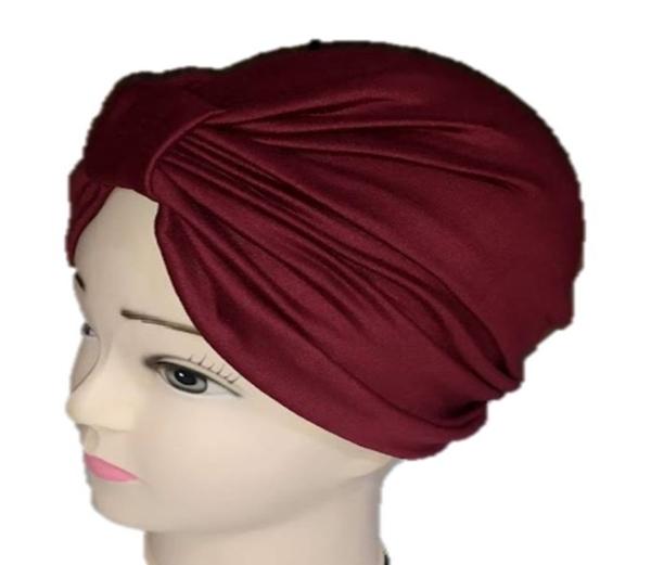 Gorros para Dama tipo turbantes algodón seda (pack 4 piezas). Oncologicos, alopecia, restaurant.