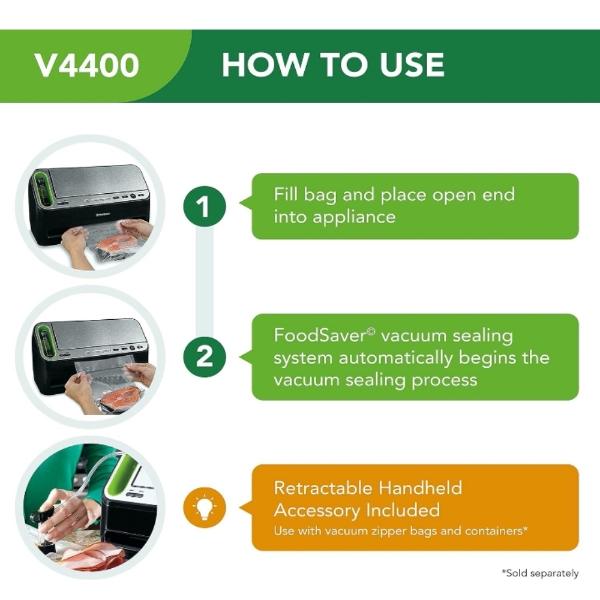 Máquina selladora al vacío foodsaver