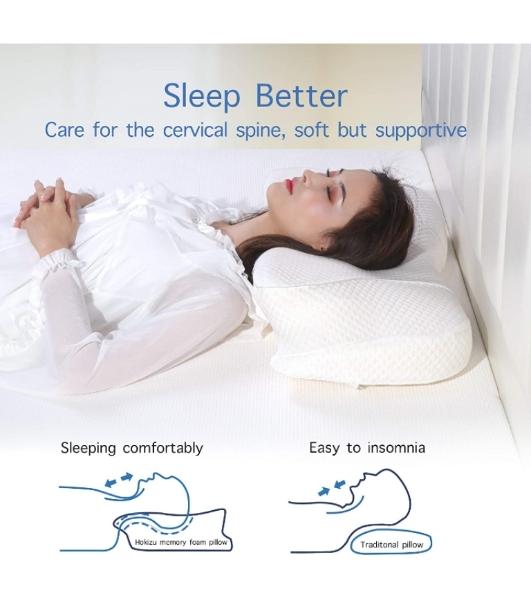 Almohada para dolor cuello cervical hombro ortopedica viscoelástica 