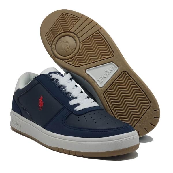 Tenis Polo Club 628 Azul Marino Blanco Hombre Caballero Casual Vestir 