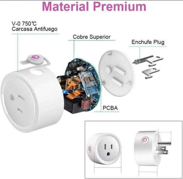 Enchufe Inteligente Wifi Contacto Para Homekit AlexaY Google home 10a 3 PIEZAS