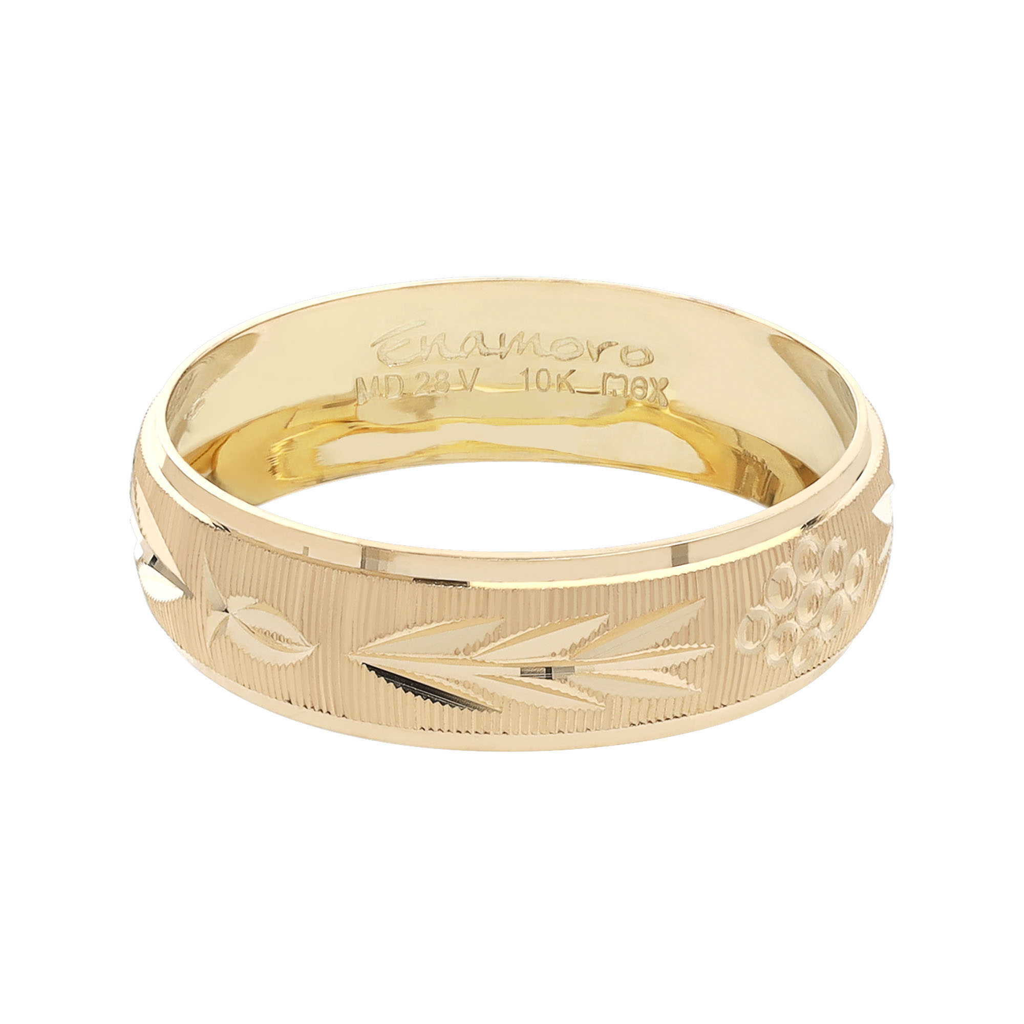 Argolla Matrimonio Oro 10K 6mm ARL08.