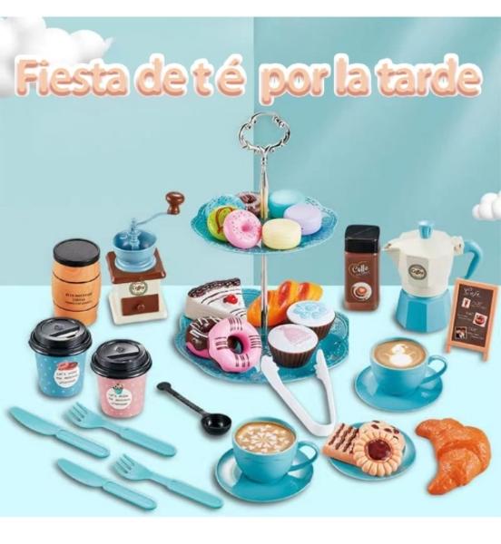 Juego de te infantil didáctico 38 pzas