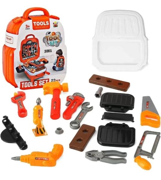 Juguete caja de herramientas infantil didáctico 22 piezas