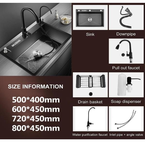 Fregadero de cocina hotel bar restaurante accesorios de lujo completo 