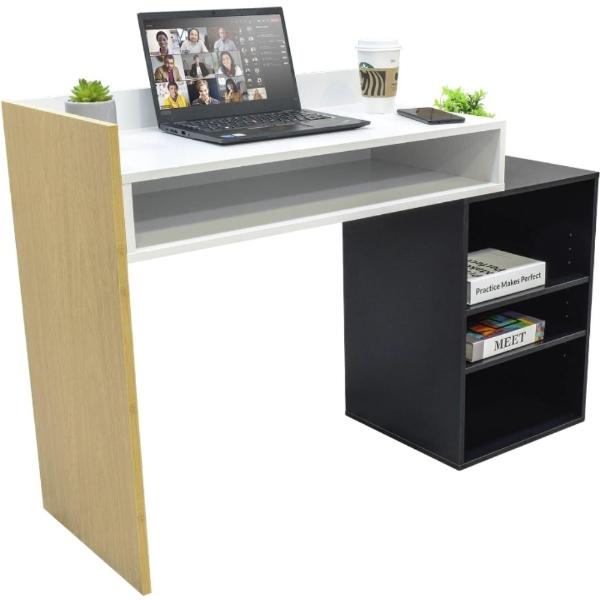 Escritorio moderno minimalista amplio laptop oficina casa 