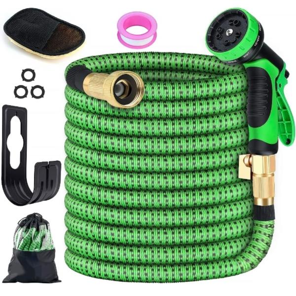 Manguera expandible 15 metros con accesorios reforzado 