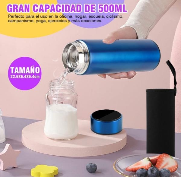 Pack de botella para agua 2 L y termo inteligente 500 ml