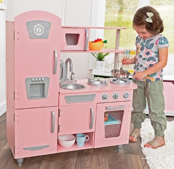 Cocina infantil didáctica vintage madera