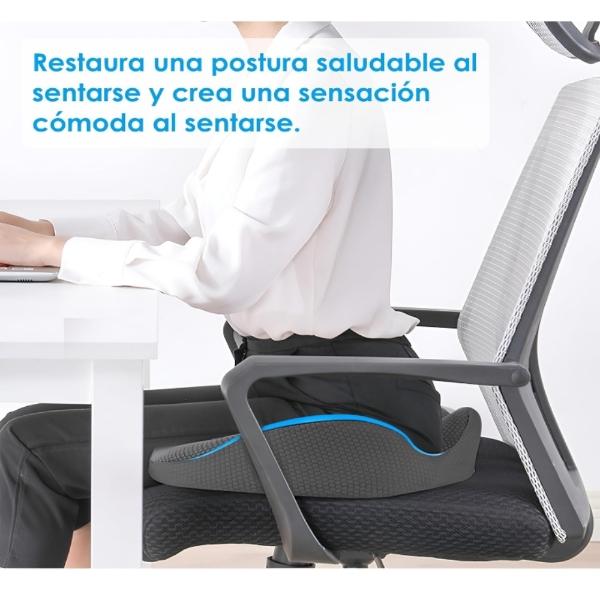 Cojín soporte lumbar ortopedico coxis ciática postura de espalda 