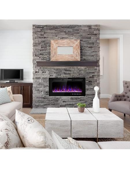 Chimenea electrica a empotrar diversos colores de flama