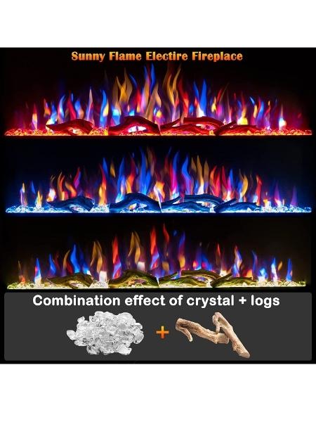 Chimenea electrica a empotrar diversos colores de flama